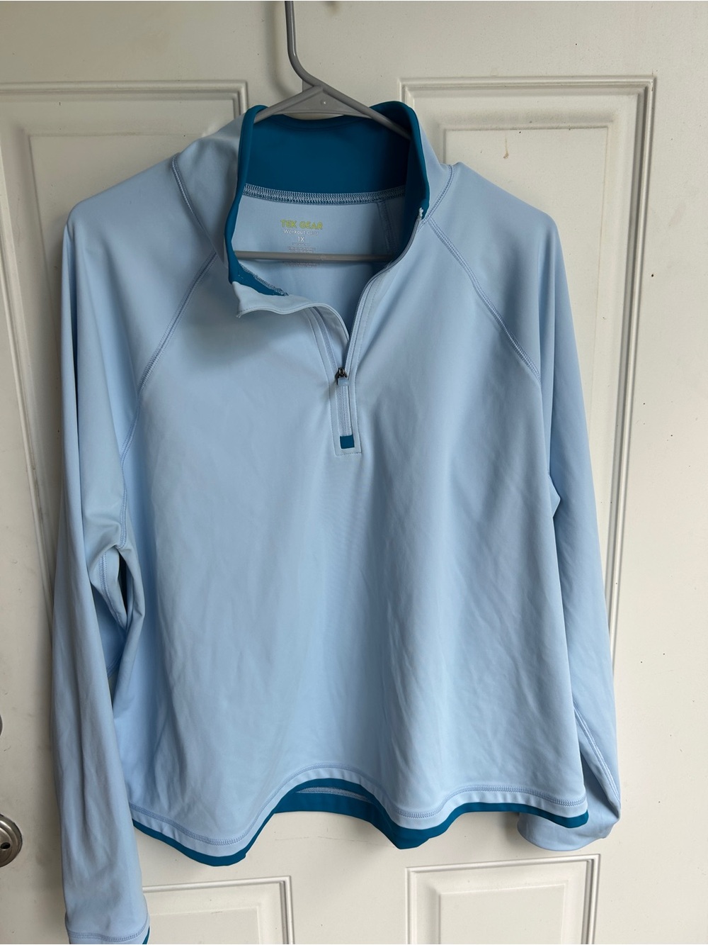 tek gear light blue and teal athletic jacket